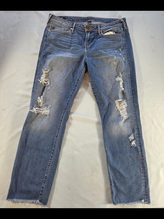True Religion Denim - True Religion Sara Cigarette Jeans Womens 31 Distressed Slim Straight Light Wash
